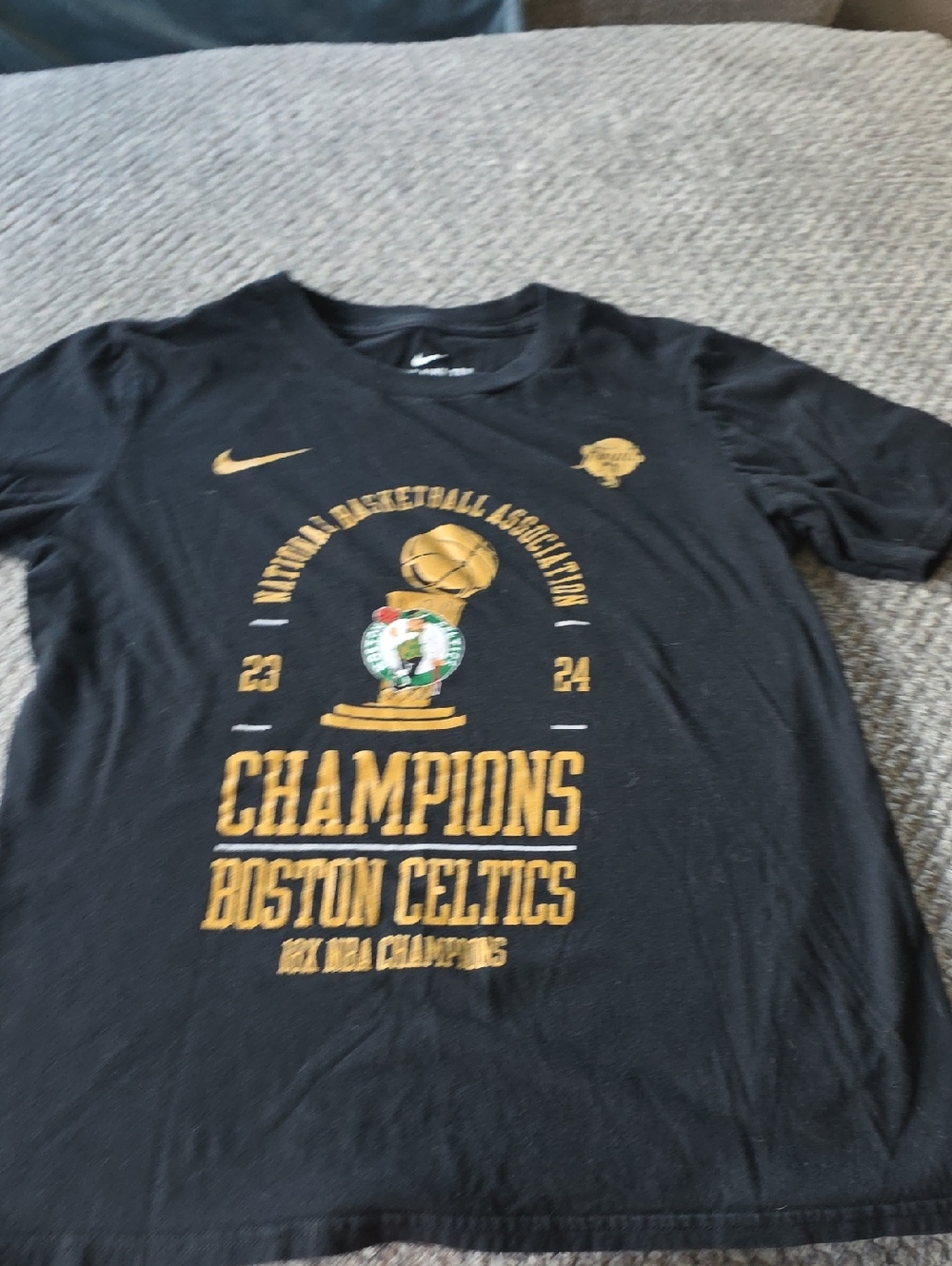Nike Black & Gold Boston Celtics Champions Graphic Tee